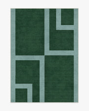 Aldo — Halı, Yeşil Mist, AREA, beyaz zemin, 5x7