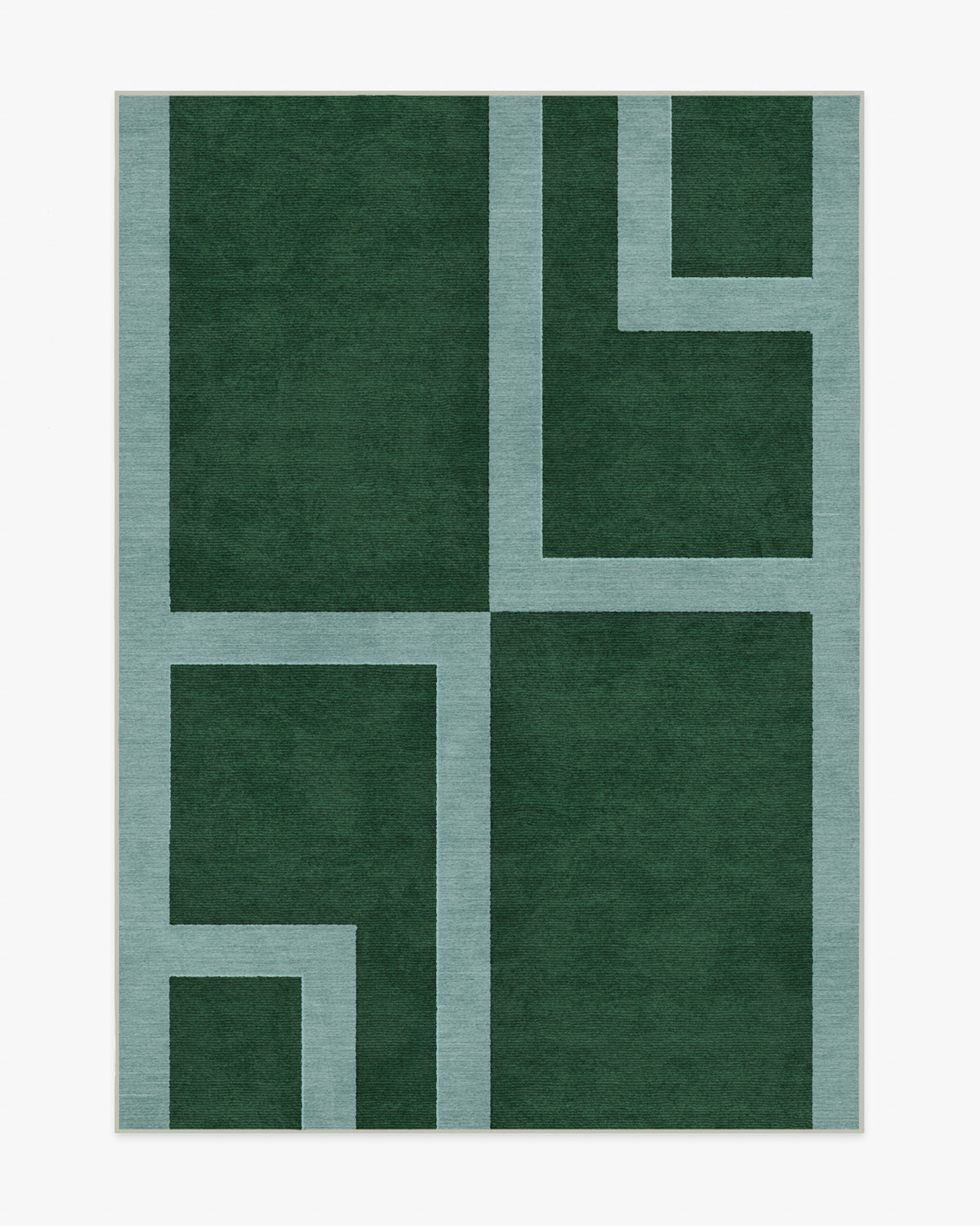 Aldo — Halı, Yeşil Mist, AREA, beyaz zemin, 5x7