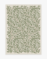 Morris And Co Pure Willow Boughs — Halı, Yeşil, AREA, beyaz zemin, 5x7
