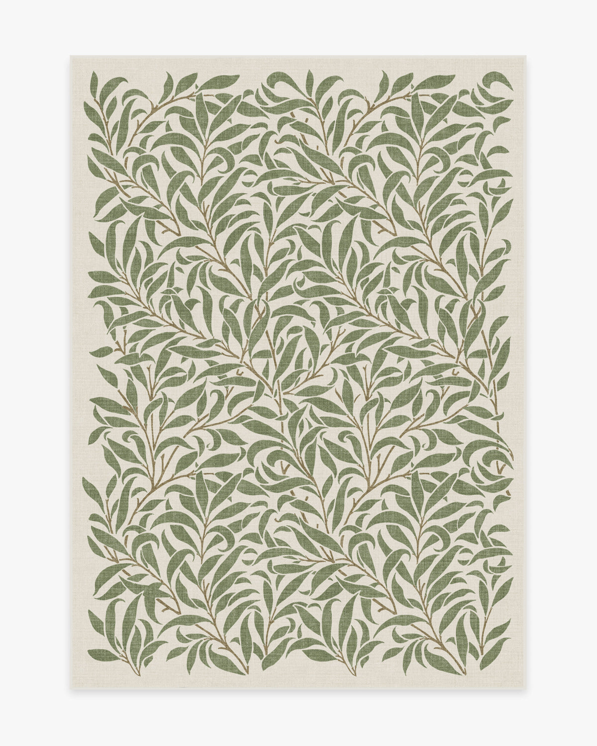 Morris And Co Pure Willow Boughs — Halı, Yeşil, AREA, beyaz zemin, 5x7