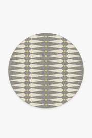Carnaby Shadow Del Sol — Halı, Gri, ROUND, beyaz zemin, 6R