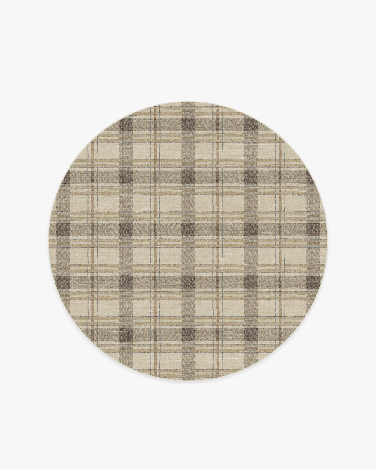 Piper Plaid — Halı, Nötr, ROUND, beyaz zemin, 6R