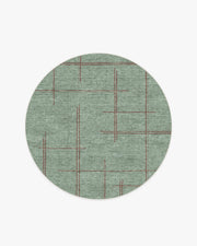 Stellan — Halı, Adaçayı, ROUND, beyaz zemin, 6R