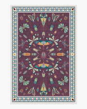 Flutterby — Halı, Bordo, AREA, beyaz zemin, 6x9