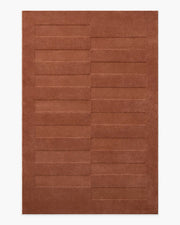 Ryder — Halı, Terracotta, AREA, beyaz zemin, 6x9