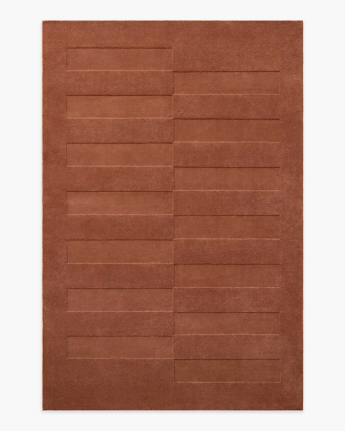 Ryder — Halı, Terracotta, AREA, beyaz zemin, 6x9