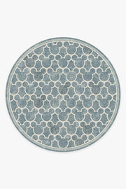 Mickey Trellis — Halı, Arduvaz, ROUND, beyaz zemin, 8R