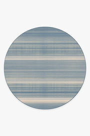 Coastal Linear Stripe — Halı, Arduvaz, ROUND, beyaz zemin, 8R