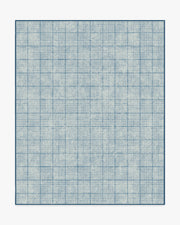 Glen Plaid — Halı, Lacivert, AREA, beyaz zemin, 8x10