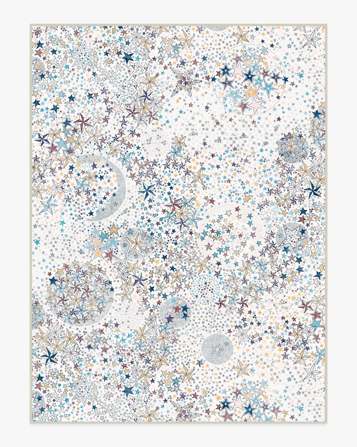 Adelajda Confetti — Halı, Mavi, AREA, beyaz zemin, 9x12
