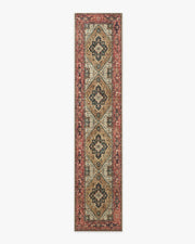 Santiago — Halı, Deve Tüyü Scarlet, RUNNER, beyaz zemin, 2x12
