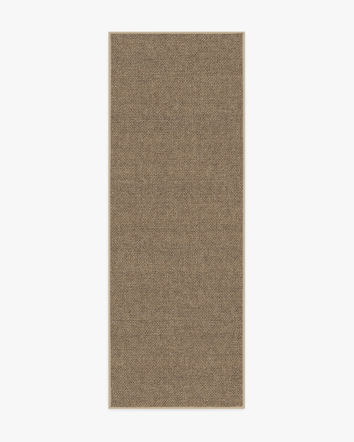 Burlap Solid — Halı, Kum, RUNNER, beyaz zemin, 2x7