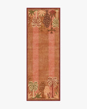 Palmistry Pinstripe — Halı, Sıcak Kahverengi, RUNNER, beyaz zemin, 2x7