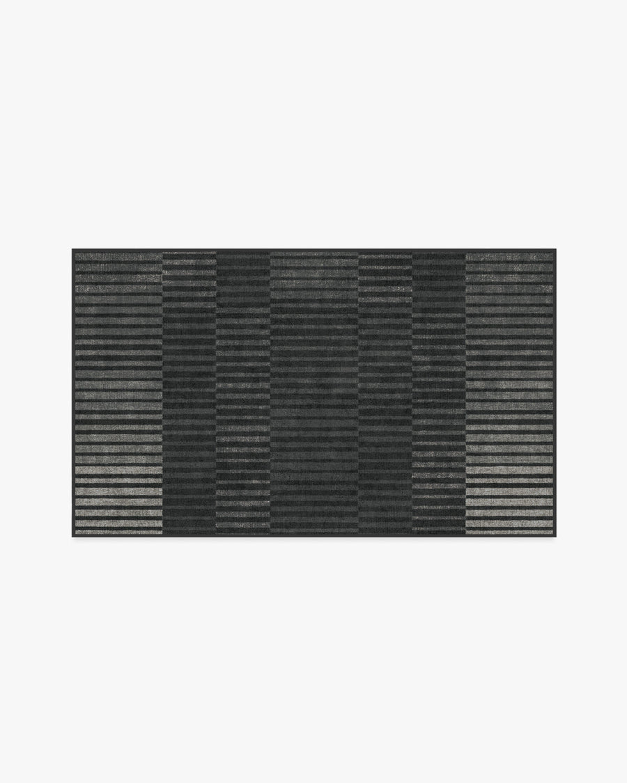 Shadow Stripe — Halı, Antrasit, AREA, beyaz zemin, 3x5