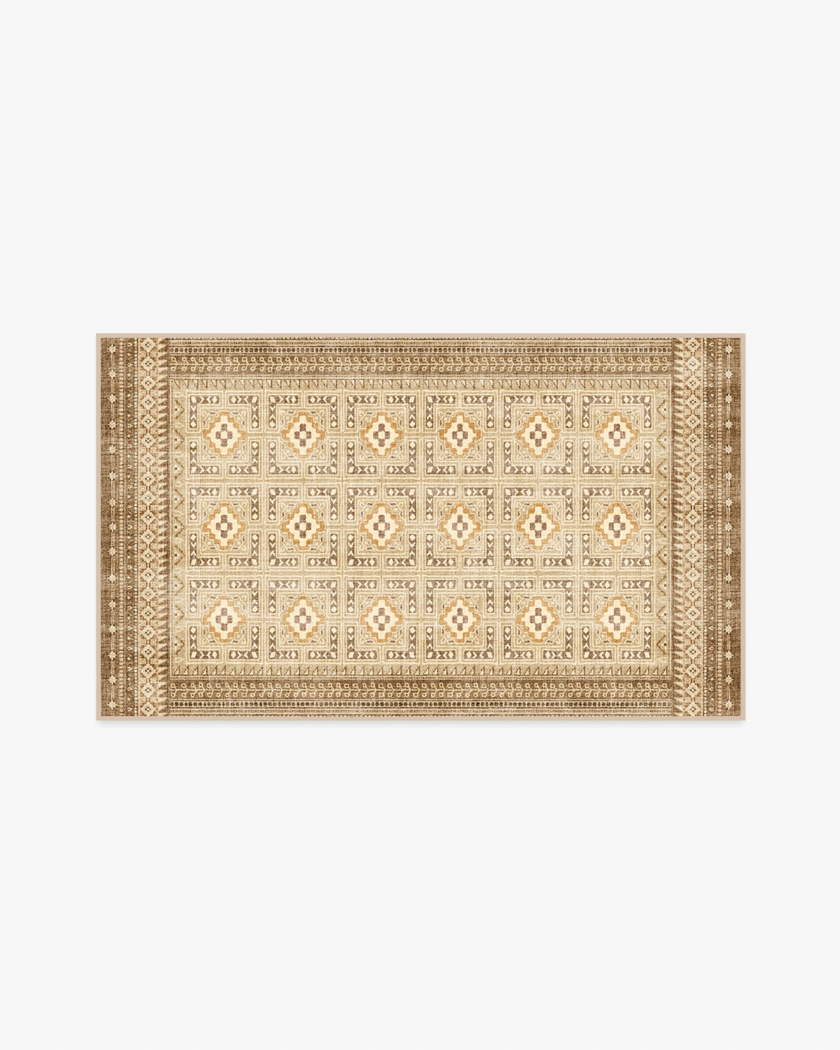 Lorah — Halı, Warm Doğal, AREA, beyaz zemin, 3x5