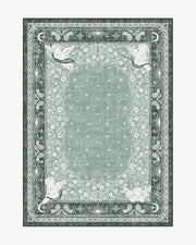 Humbertos Bandana — Halı, Yeşil, AREA, beyaz zemin, 5x7