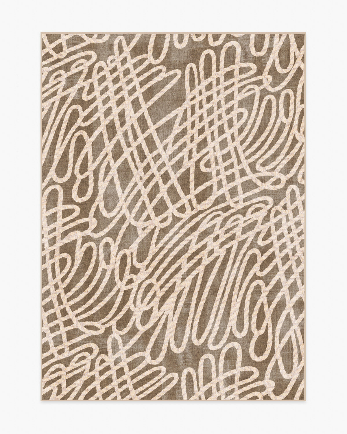 Rica Rope — Halı, Vizon Krem, AREA, beyaz zemin, 5x7