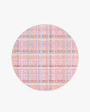 Cora — Halı, Çok Renkli Pembe, ROUND, beyaz zemin, 6R