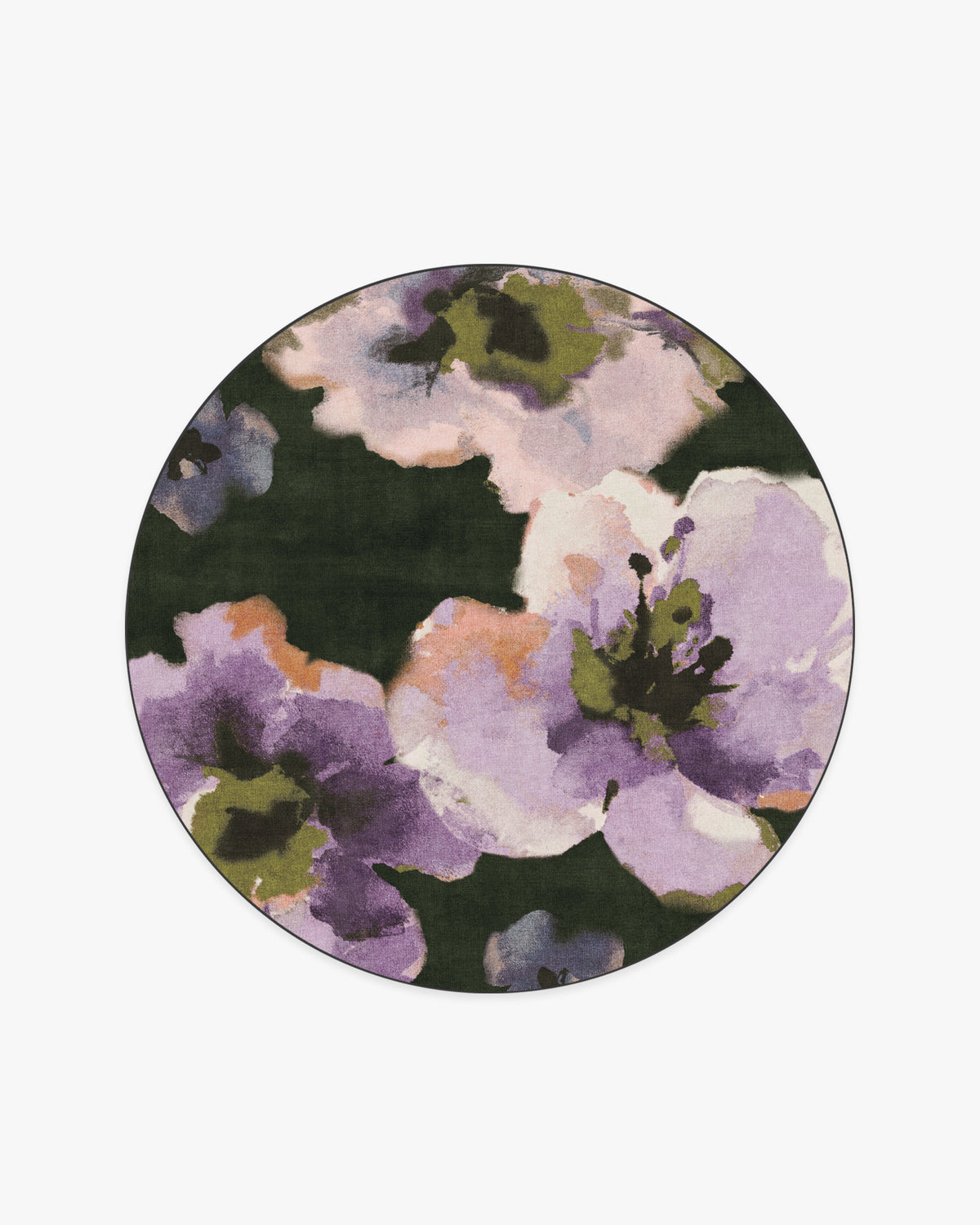 Avril — Halı, Lavanta, ROUND, beyaz zemin, 6R