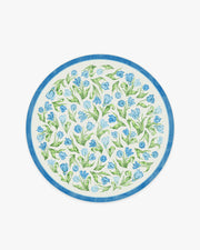Garden Party — Halı, Mavi, ROUND, beyaz zemin, 6R