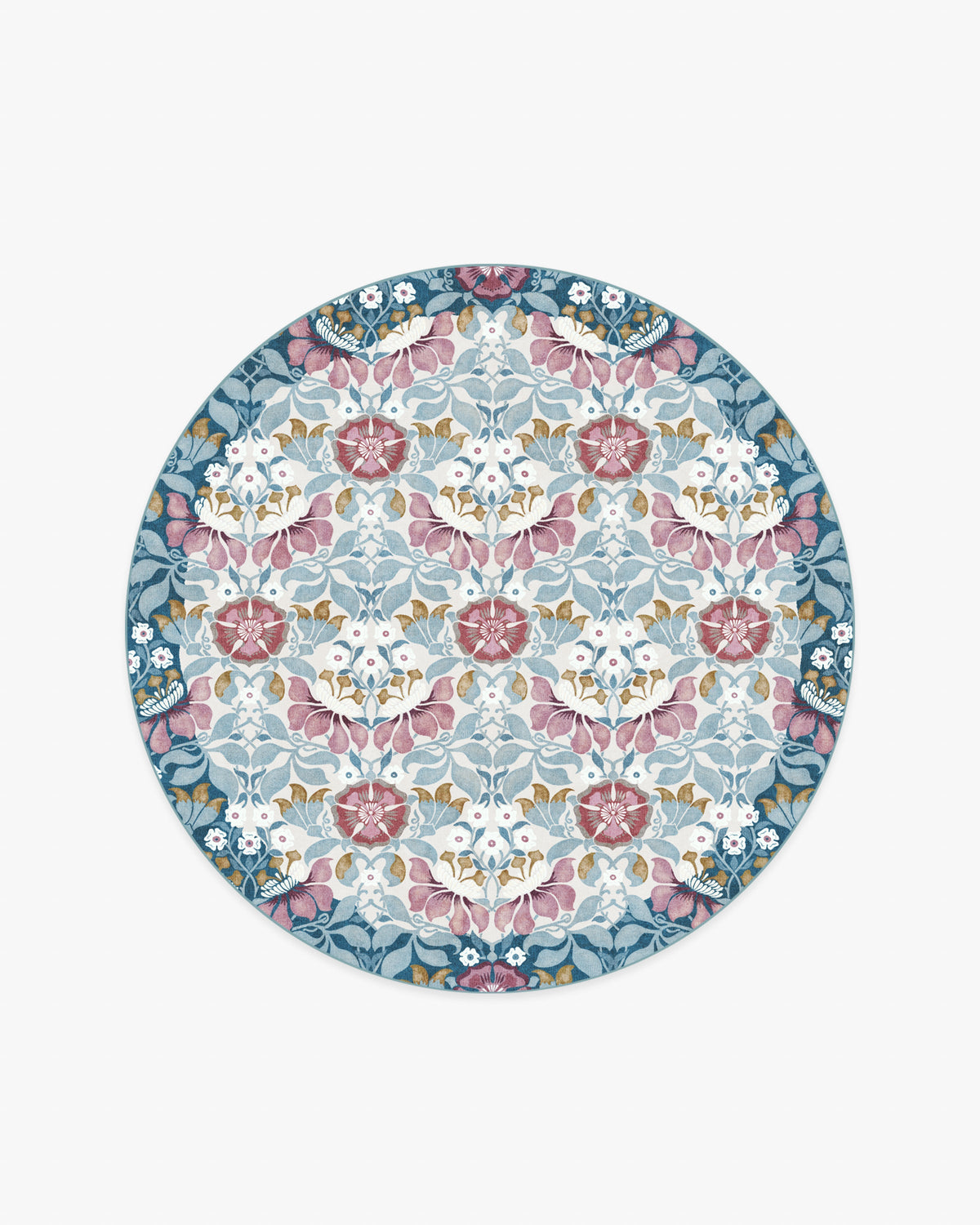 Persephone — Halı, Fildişi Mavisi, ROUND, beyaz zemin, 6R