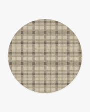 Piper Plaid — Halı, Nötr, ROUND, beyaz zemin, 8R