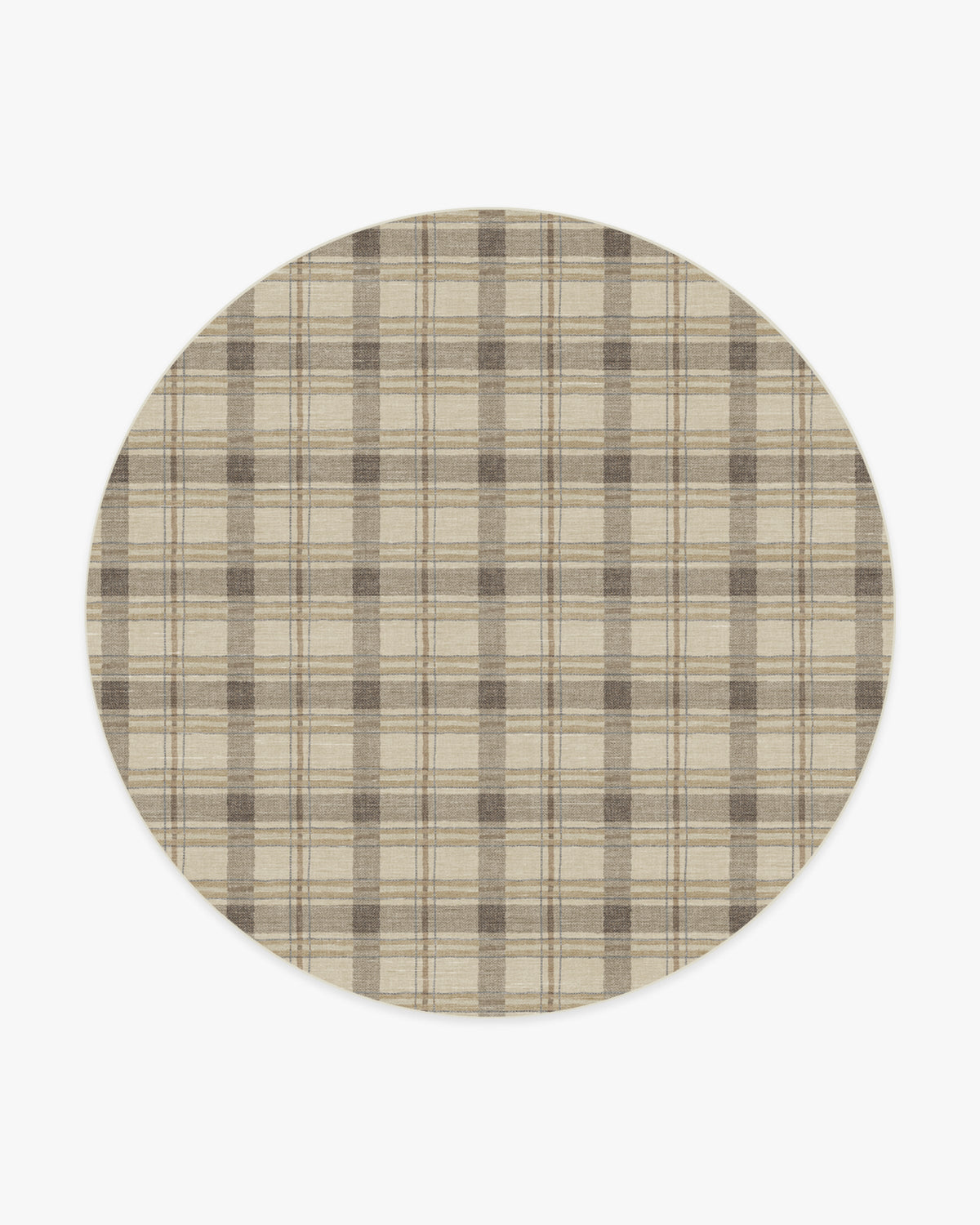 Piper Plaid — Halı, Nötr, ROUND, beyaz zemin, 8R