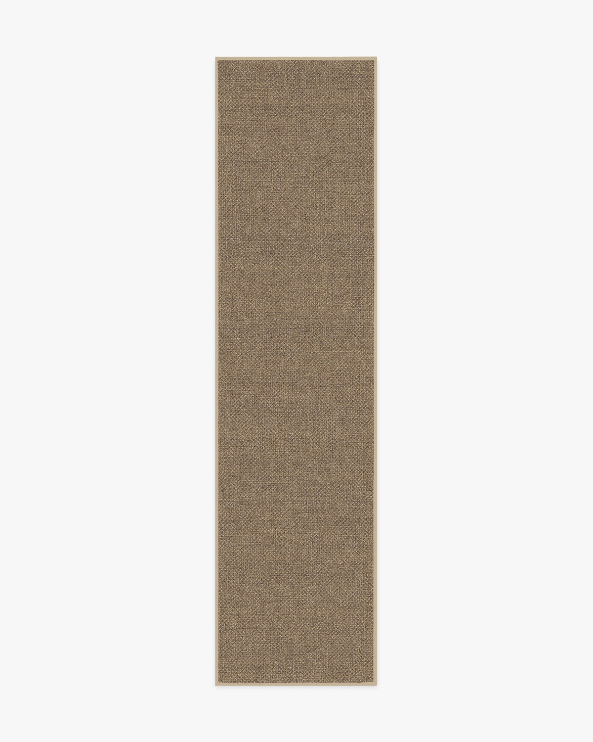 Burlap Solid — Halı, Kum, RUNNER, beyaz zemin, 2x10