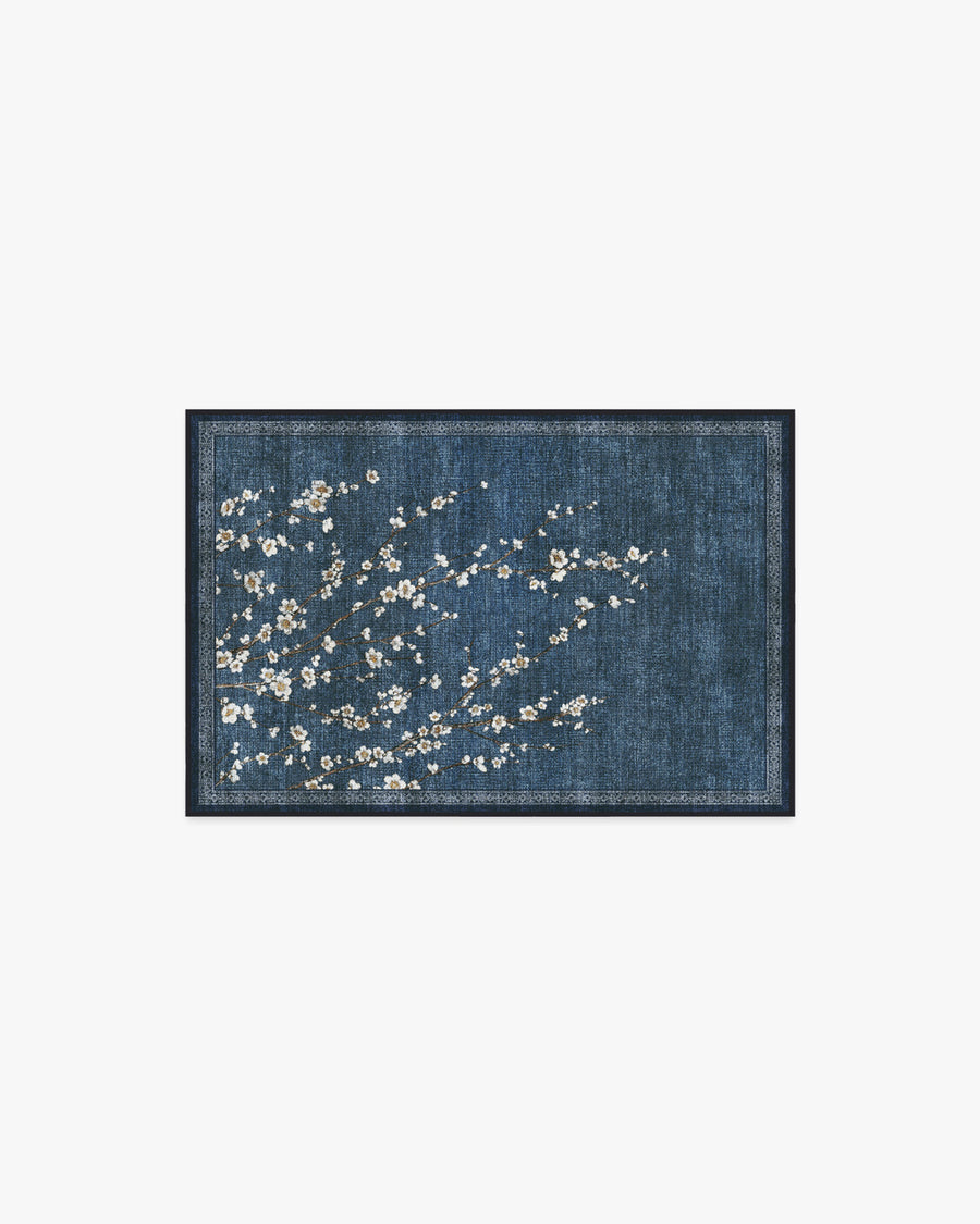 Sakura — Halı, Çivit, AREA, beyaz zemin, 2x3
