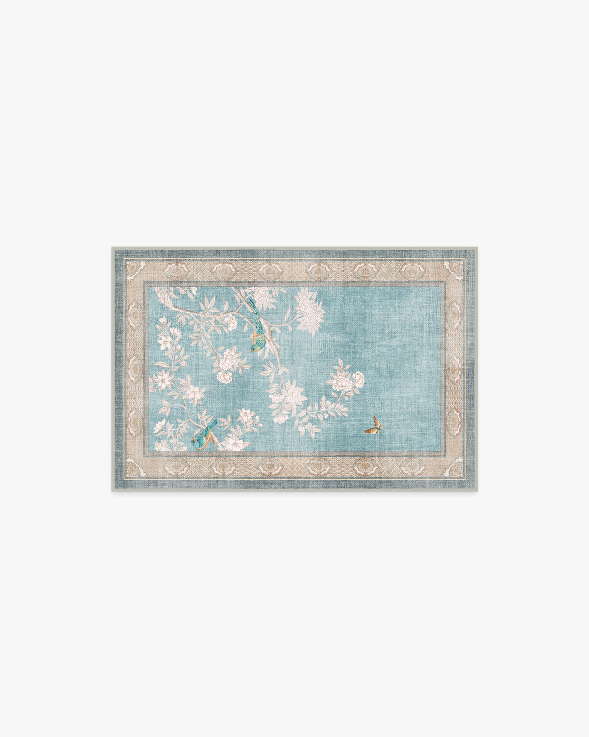 Hampton — Halı, Yumuşak Mavi, AREA, beyaz zemin, 2x3
