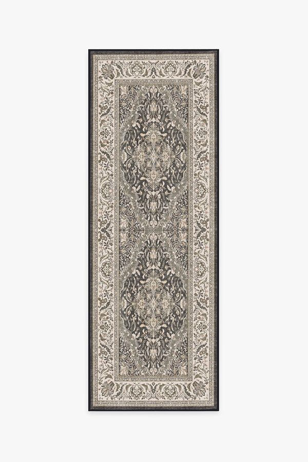 Allura — Halı, Koyu Ahşap, RUNNER, beyaz zemin, 2x7