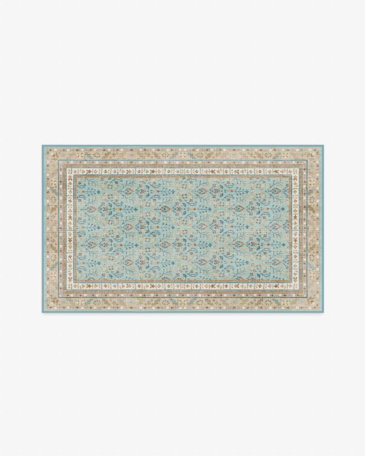 Eleanor — Halı, Mavi Kum, AREA, beyaz zemin, 3x5