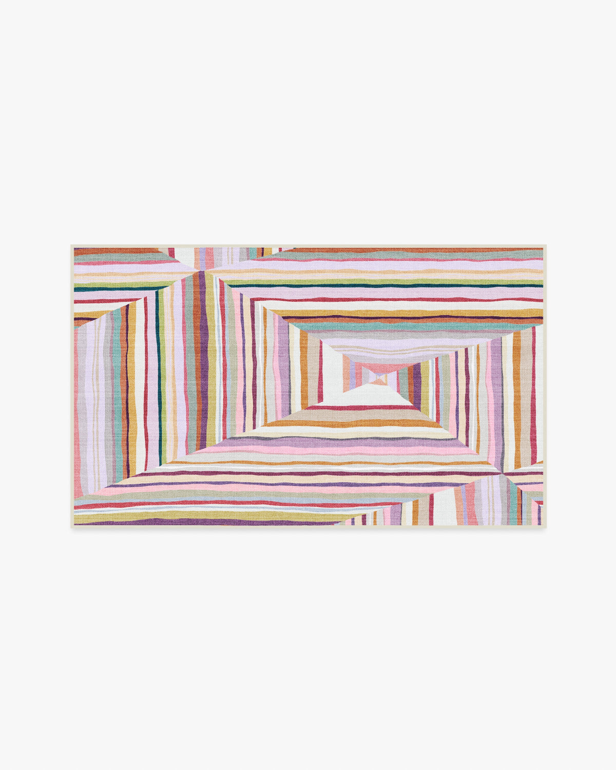 Riviera — Halı, Çok Renkli, AREA, beyaz zemin, 3x5