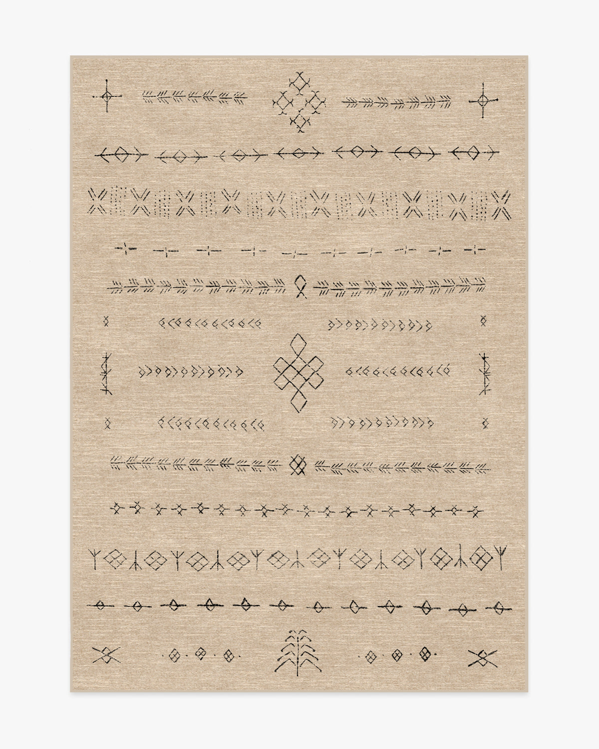 Astrid — Halı, Doğal, AREA, beyaz zemin, 5x7