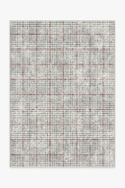 Glen Plaid — Halı, Siyah Beyaz, AREA, beyaz zemin, 5x7