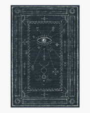 Velith — Halı, Gece Mavisi, AREA, beyaz zemin, 6x9