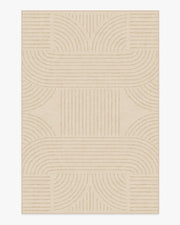 Callen — Halı, Kum, AREA, beyaz zemin, 6x9