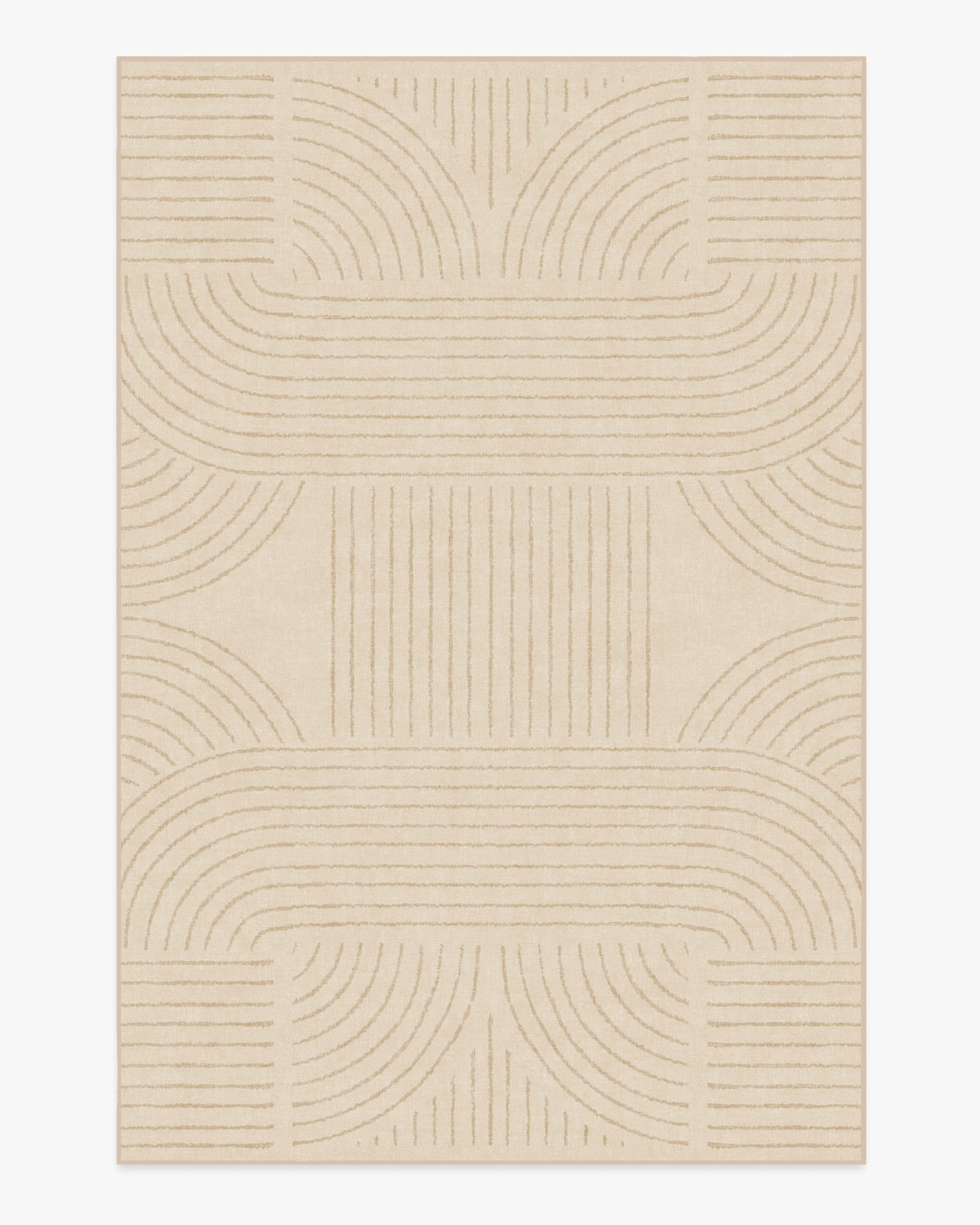 Callen — Halı, Kum, AREA, beyaz zemin, 6x9