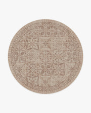 Astoria — Halı, Gül Altın, ROUND, beyaz zemin, 8R
