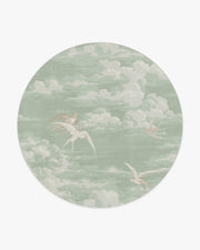 Silvi Clouds — Halı, Seaspray, ROUND, beyaz zemin, 8R