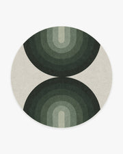 Absida — Halı, Adaçayı, ROUND, beyaz zemin, 8R