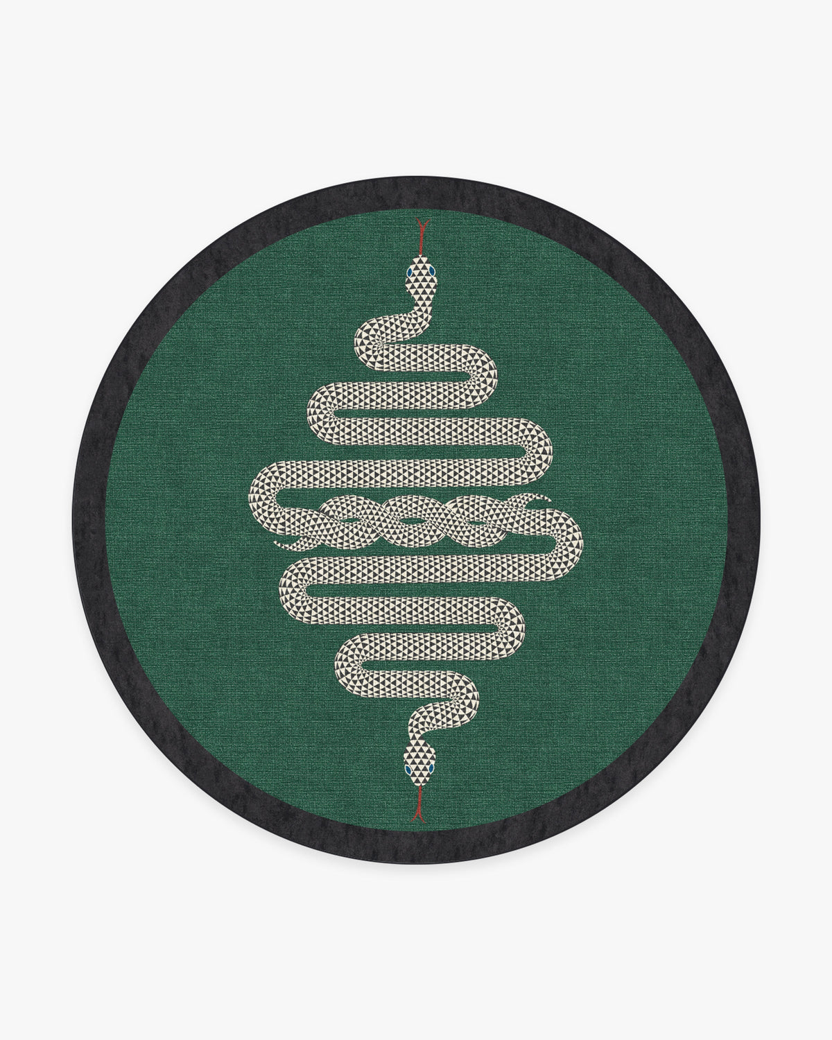 Venom — Halı, Emerald, ROUND, beyaz zemin, 8R