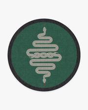 Venom — Halı, Emerald, ROUND, beyaz zemin, 8R