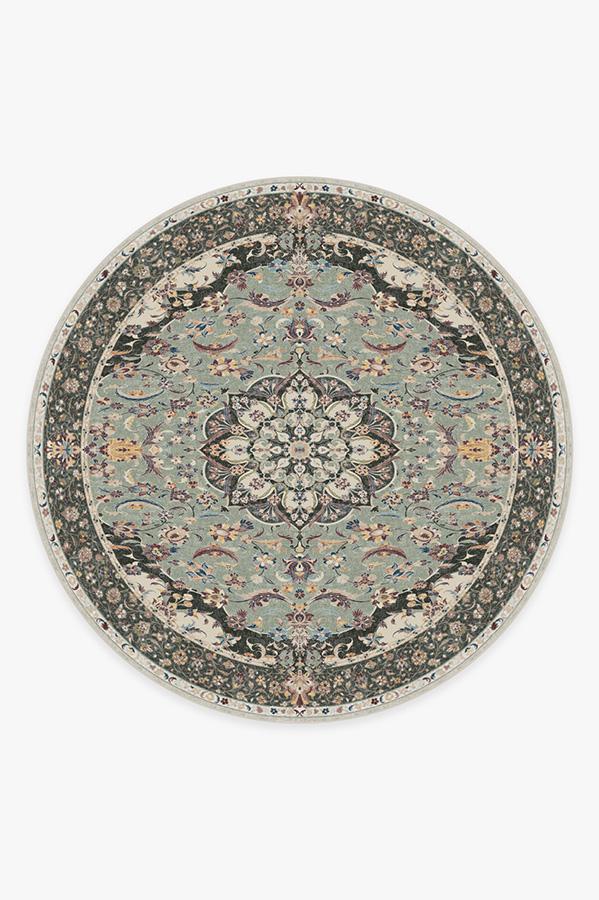 Sima — Halı, Adaçayı, ROUND, beyaz zemin, 8R