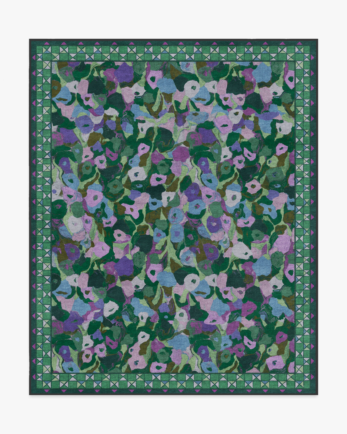 Vera — Halı, Yeşil Erik, AREA, beyaz zemin, 8x10