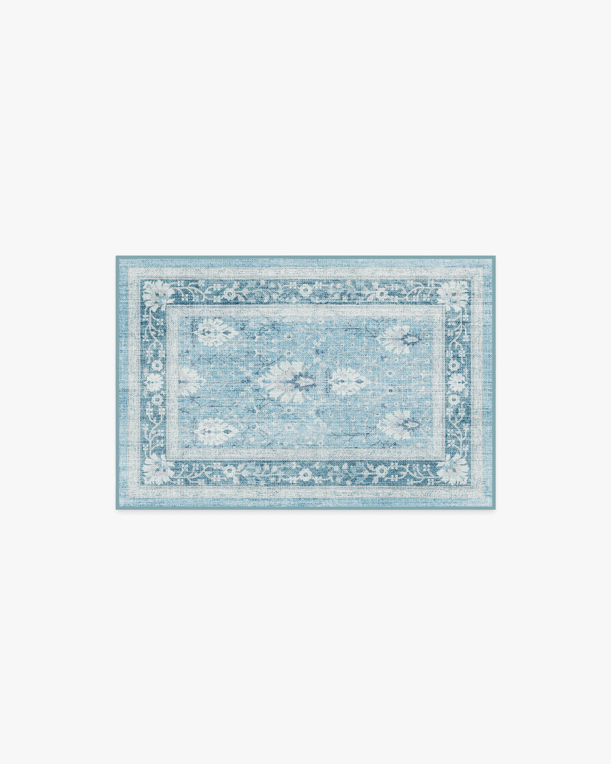Serafina — Halı, Mavi, AREA, beyaz zemin, 2x3