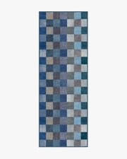 Flux — Halı, Mavi, RUNNER, beyaz zemin, 2x7