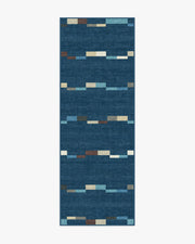 Rift — Halı, Lacivert, RUNNER, beyaz zemin, 2x7