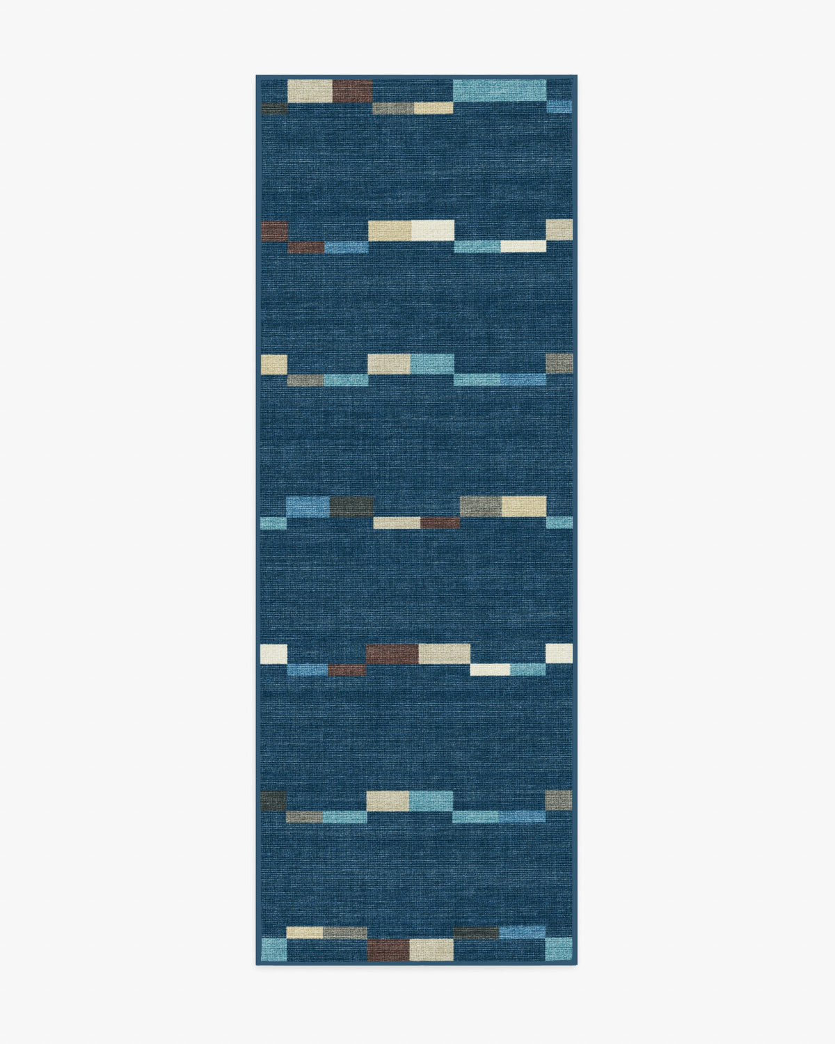 Rift — Halı, Lacivert, RUNNER, beyaz zemin, 2x7