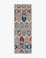 Corellian Ikat — Halı, Polychrome, RUNNER, beyaz zemin, 2x7